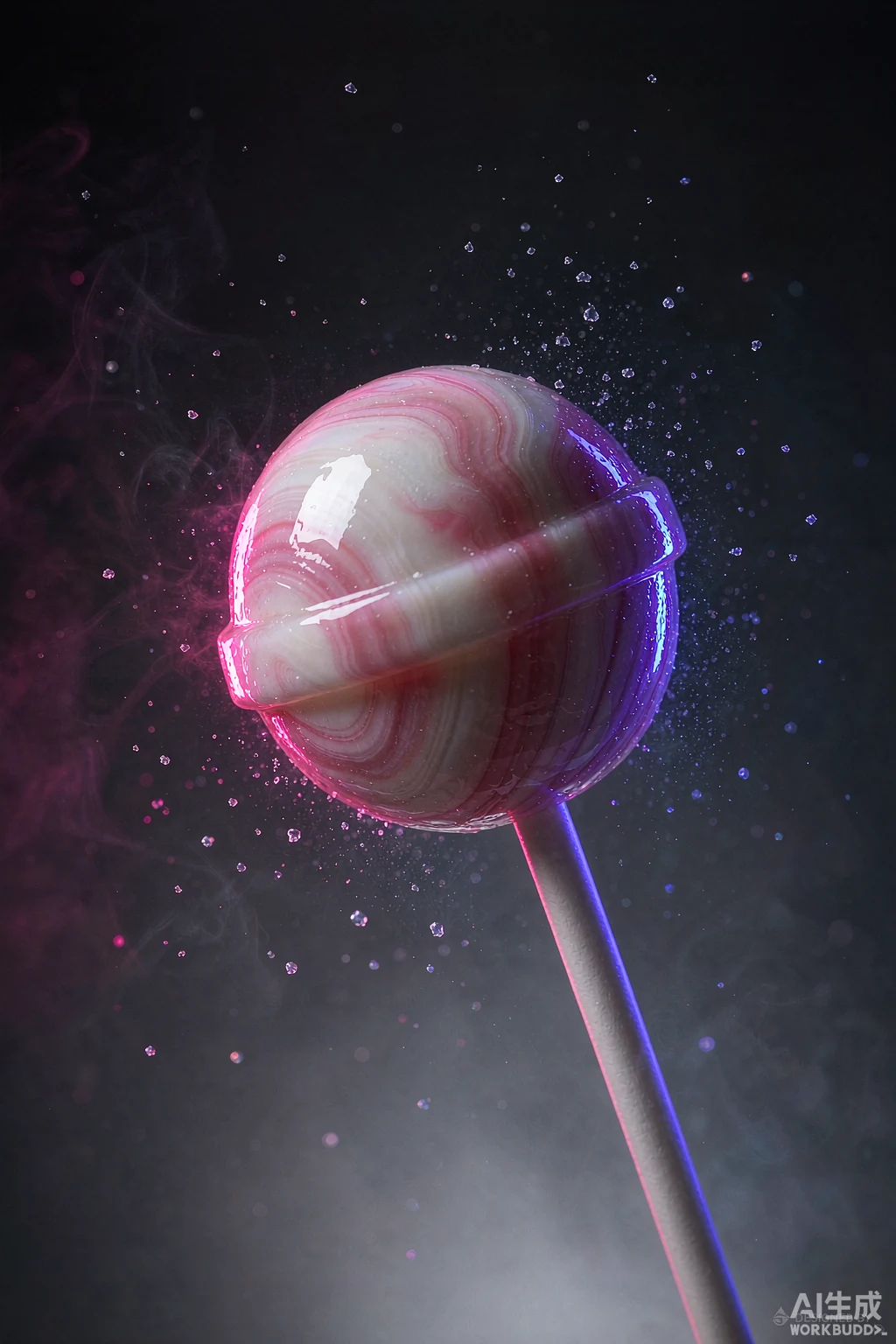 Nutripop glossy swirl lollipop